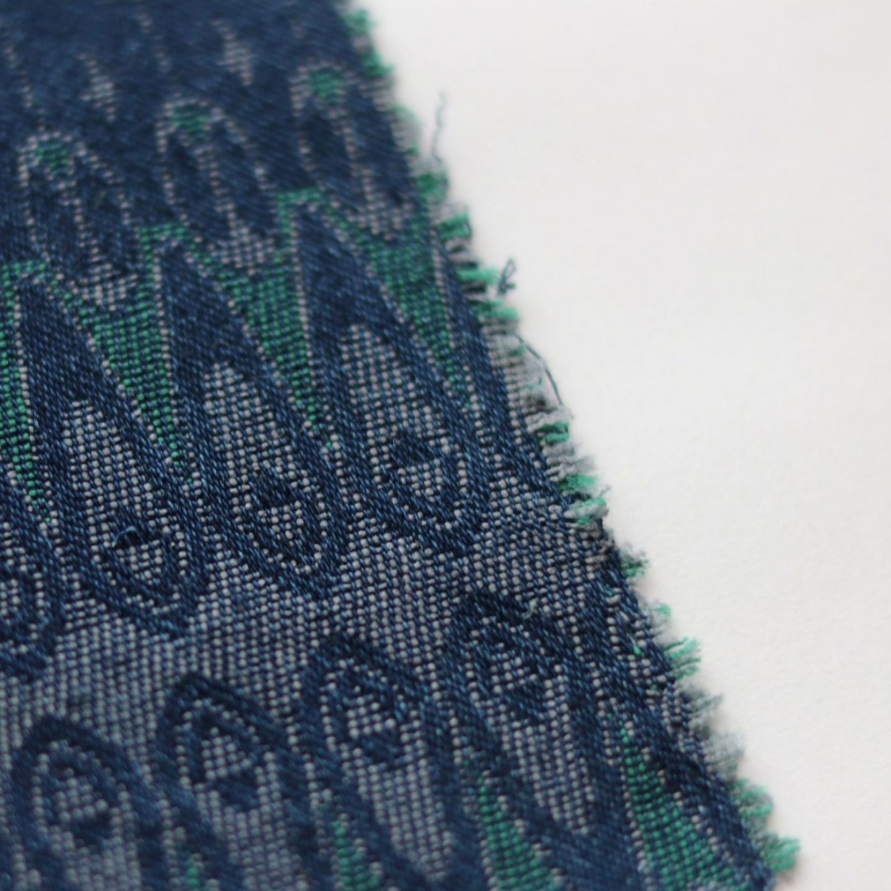 [Denim] mezcla de color denim de alta calidad Jacquard tela de moda zapatos, sombreros, bolsos, chaquetas, artesanías image 1