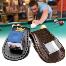 Magnetic Chalk Bag Leather Chalk Holder for Billiards Cue跨