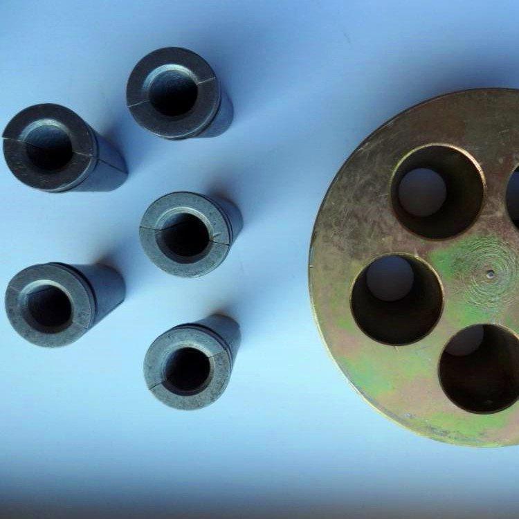 Clip de anclaje pretensado de tensión de trabajo de placa de anclaje de herramienta de anclaje poroso de puente conjunto de cuatro piezas