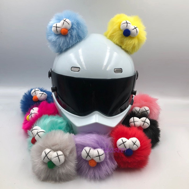 DOSEEI Personality Cat Ear Helmet Decoration Motorcycle Electric Car Ski Helmet