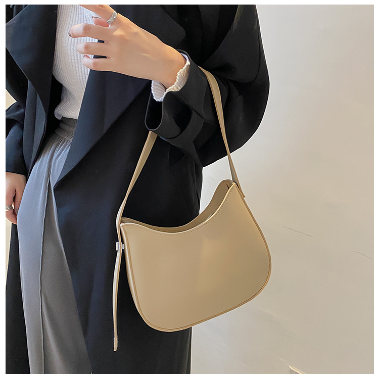 Teksturerede tasker til kvinder 2024 ny efterårsstil moderigtig enkelt skulder armhule taske enkelt skulder crossbody tekstureret bucket taske_voghion.com