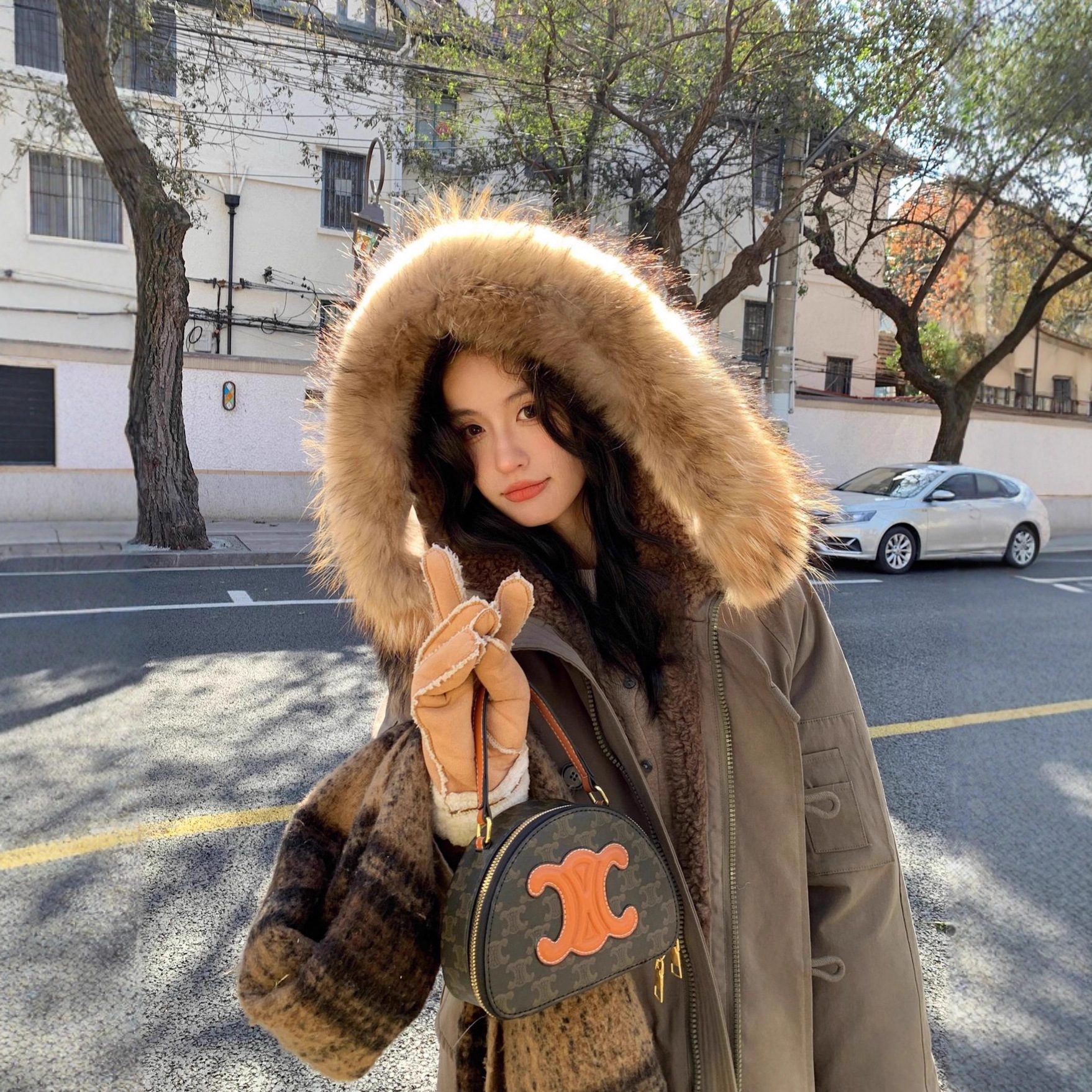 2025 Winter New Mid-Length Korean Style Workwear Parka down Jacket for Women, Loose Fit with a High-End Feel, 90% White Duck down Coat