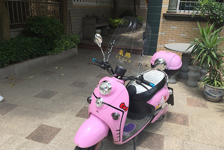 Motorcycle Electric Vehicle Windshield Pc Windshield Hd Transparent Windshield Scooter Front Windshield Universal