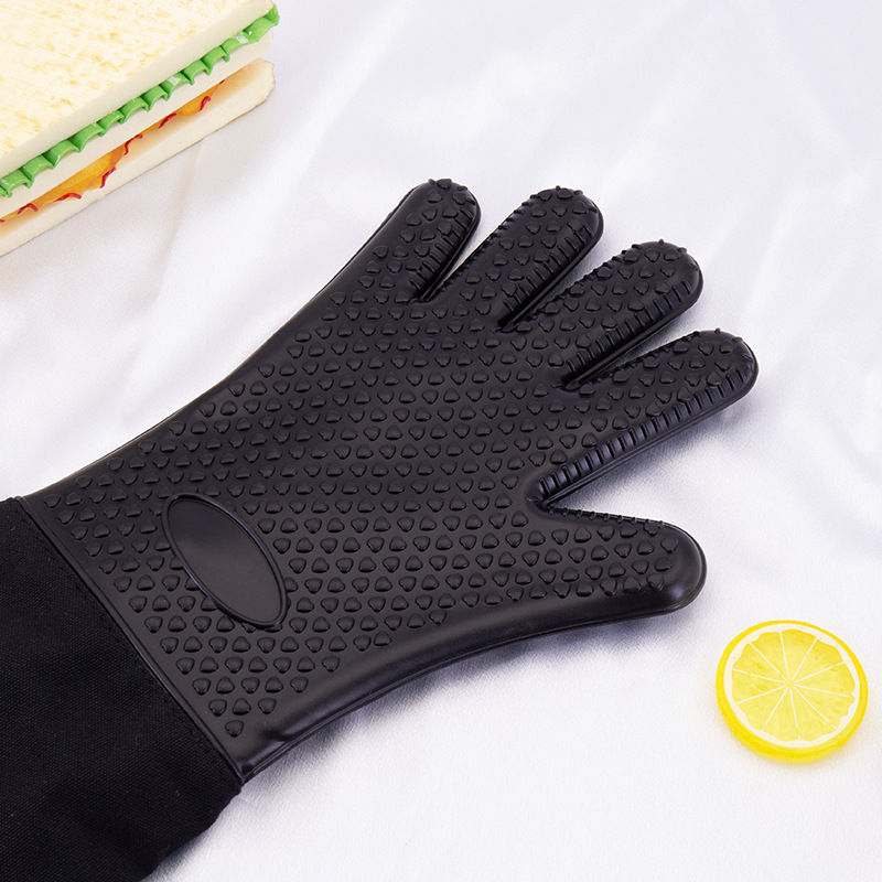 Silicone long gloves heart shaped