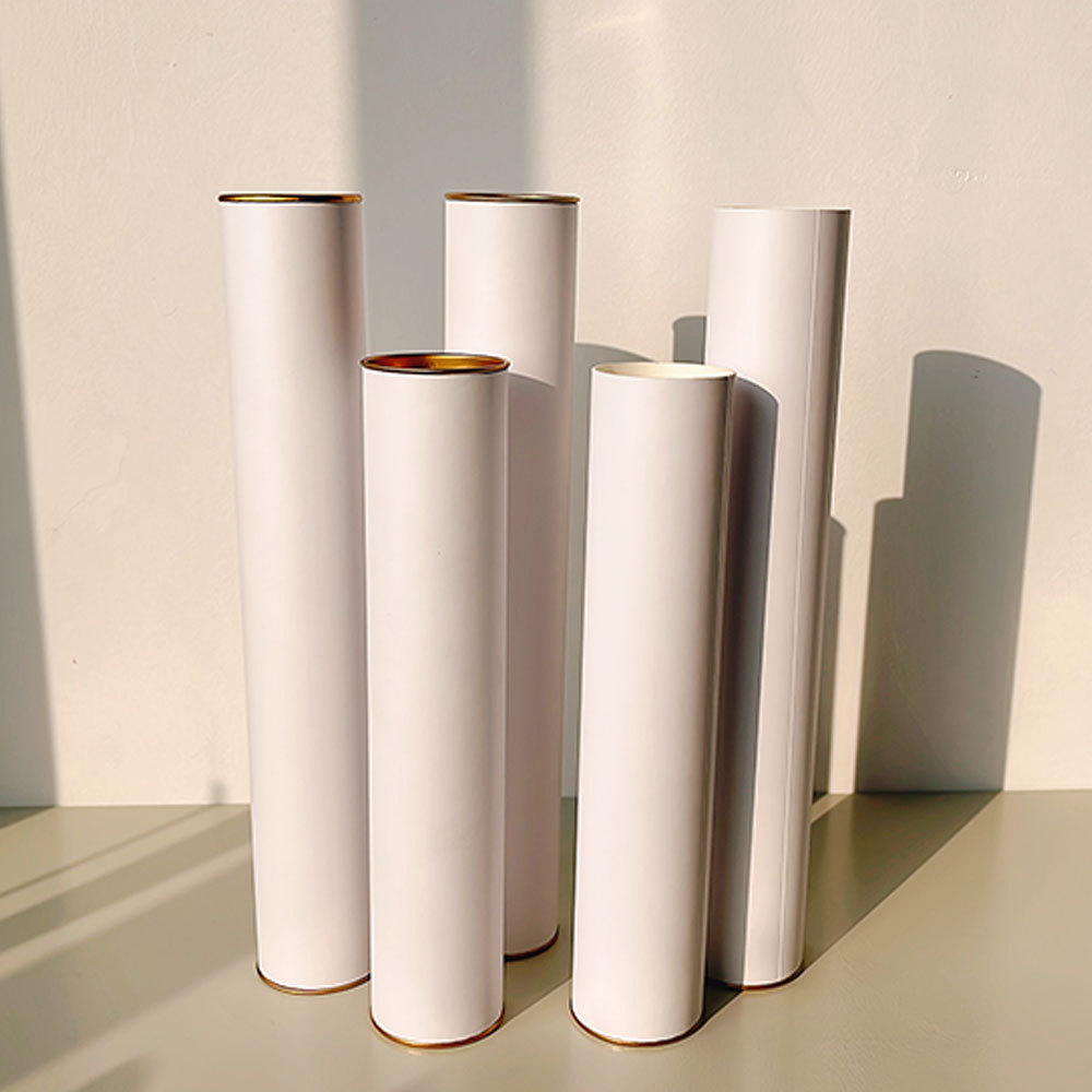 书画礼品长纸筒包装罐定 制香筒纸管防潮纸杯纸圆罐彩印海报筒纸