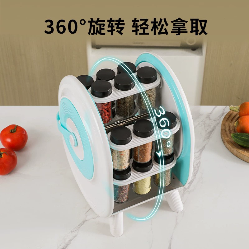 Rotating glass Ferris wheel, set, storage system, new collection