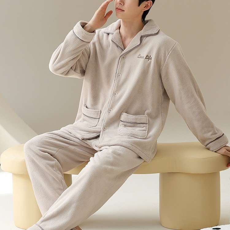 (프로모션가격) 팡만나 겨울 남성 플란넬 가디건 홈웨어(섬유 100%) DBX75957