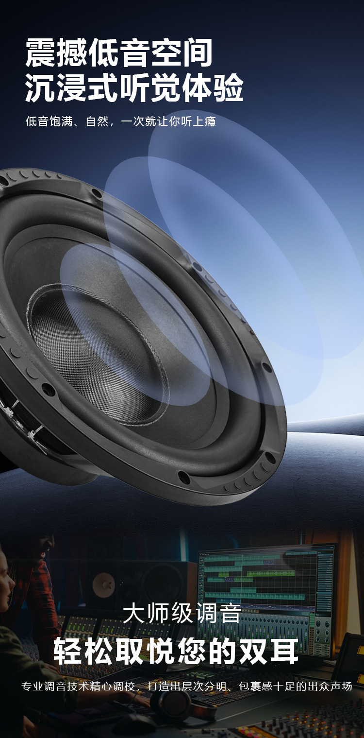 Factory Direct Supply Audio Speaker Subwoofer Active Box Super Bass Upgrade Modified Speaker
