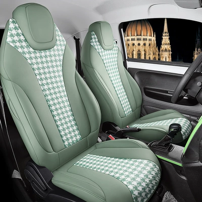 Modelə uyğun (Original) oturacaq örtükləri set as coleway houndstooth car - nordic-green-standard-edition-two-111