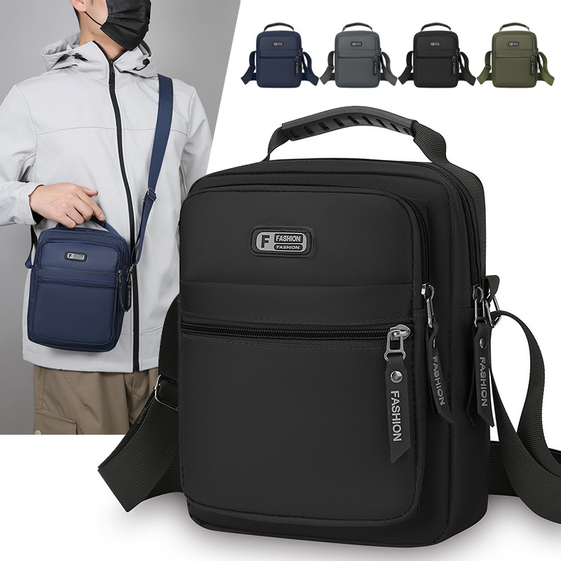 Bolsa de hombro ocio transfronteriza de gran capacidad de viaje de negocios bolso de mano de hombre multicapa de almacenamiento bolso de nylon