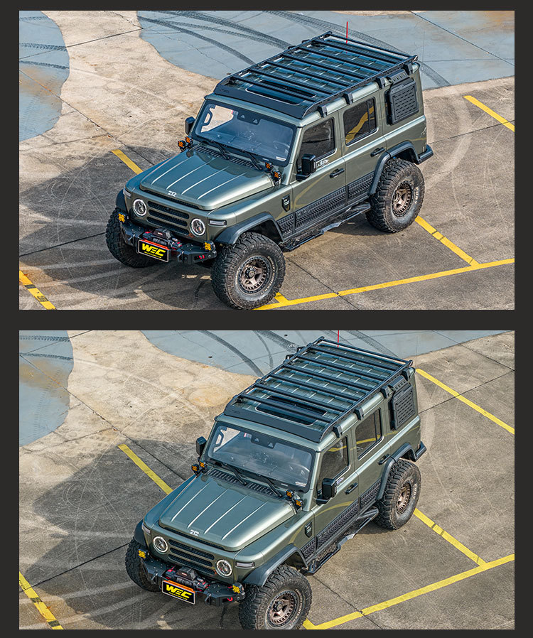 Beijing 212 roof rack WEC ladder side window storage rack off-road modification modular thickened roof platform