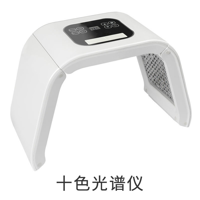 カラフルなスプレー分光器の光子の柔らかい肌の器の赤い青い光のledは顔を照らしてニキビ計の美容のマスクの美容の器を取り除きます。|undefined