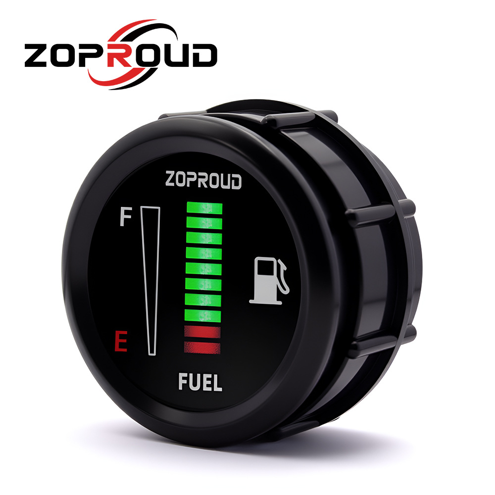 Fuel Tank Oil Gauge 52mm/ 2inch Car Modification Instrument Oil Level Gauge 12/24V Can Be Set with Oil Float