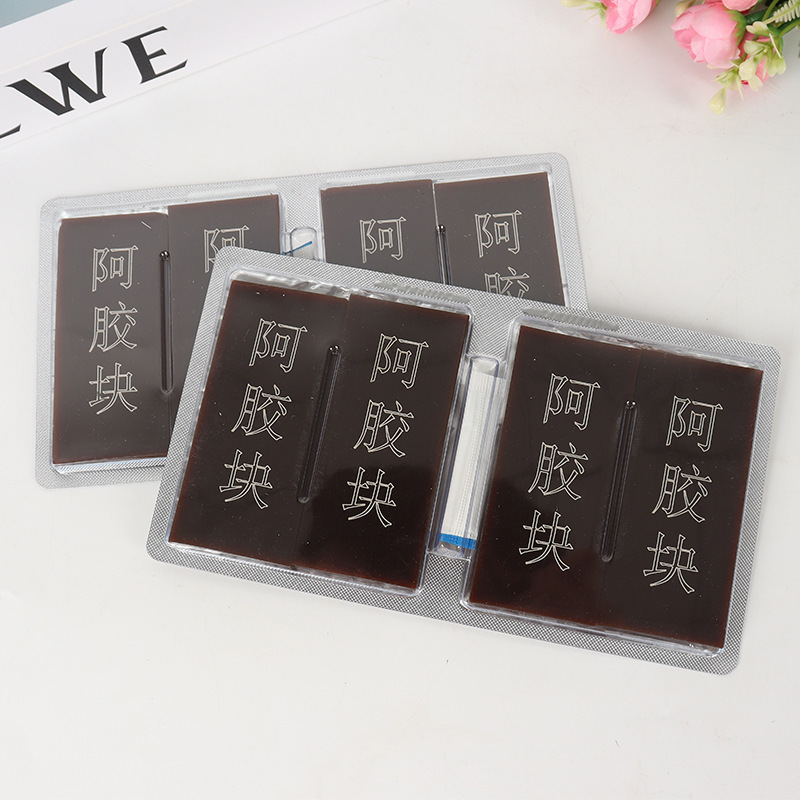山东特产阿胶块OEM定制铁盒装黑驴皮熬制250克即食阿胶片厂家批发|undefined
