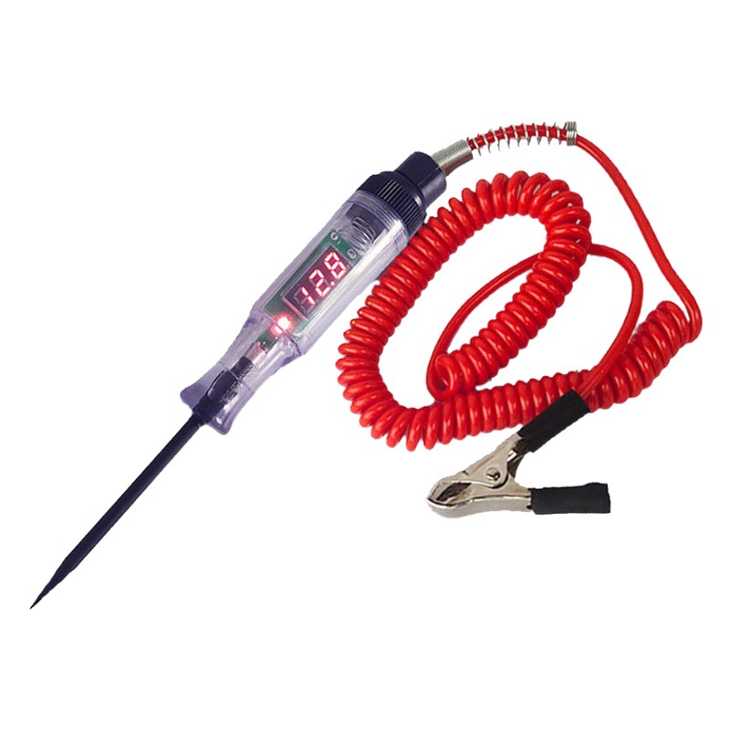 Prueba especial de reparación de automóviles Pluma Pantalla Digital prueba de voltaje del coche lámpara de prueba pluma prueba de Circuito del coche lámpara escrita