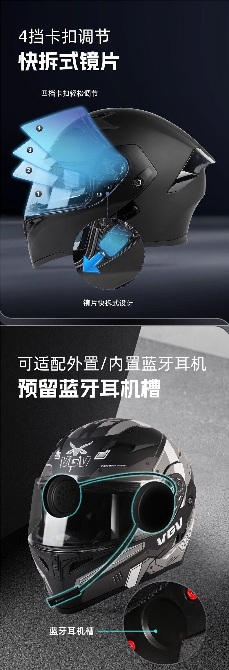 2026 New VGV3C Certified Motorcycle Open-Face Helmet, Summer All-Season Universal Motorbike Safety Helmet for Men and Women