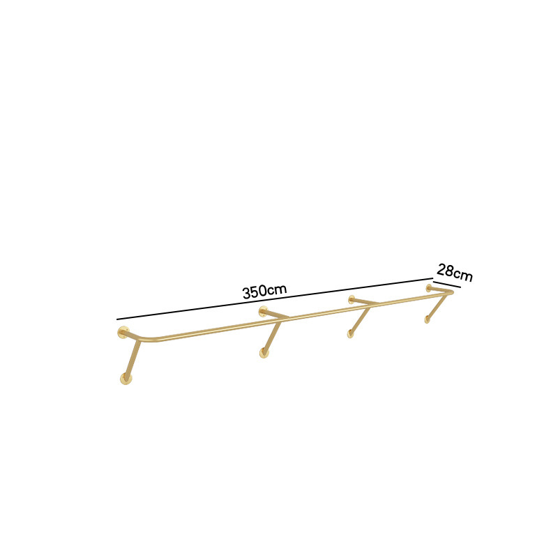 벽에서 350cm 길이의 벽 선반 28cm