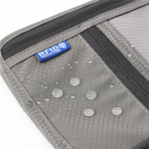 Cross-border best-selling multi-functional halter neck document bag RFID travel passport bag waterproof ticket document protective cover