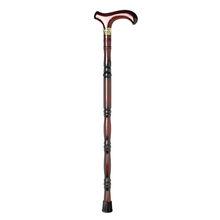 老年人拐杖实木一体拐棍木质手杖四脚龙头木制轻便捌杖防滑登山器