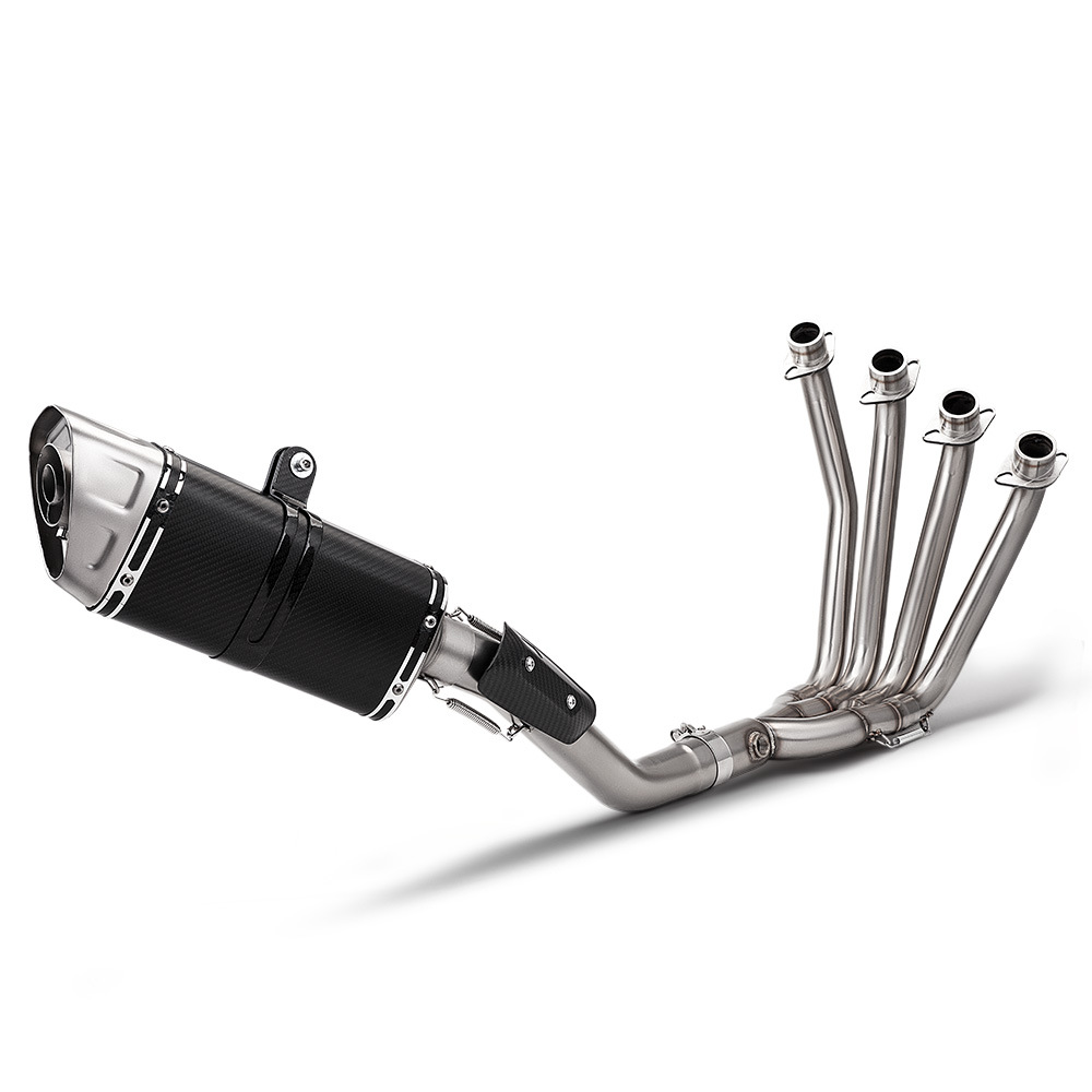 Suitable for Wuji Rr660S Full-Length Exhaust Pipe Modification, Stainless Steel Split Front Section Exhaust Tail Section Silencer