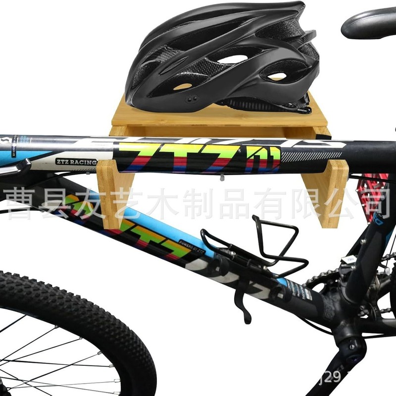 クロスボーダー竹木自転車ラック壁掛け式マウンテンバイク木製収納棚木製壁自転車展示棚|undefined