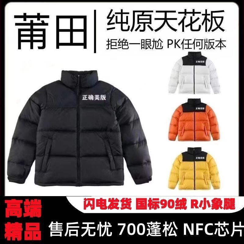 Putian Pure Original North Home 1996 down Jacket for Men and Women, Couple Style, White Duck down Puffer Jacket, High Version with Nfc Chip 700