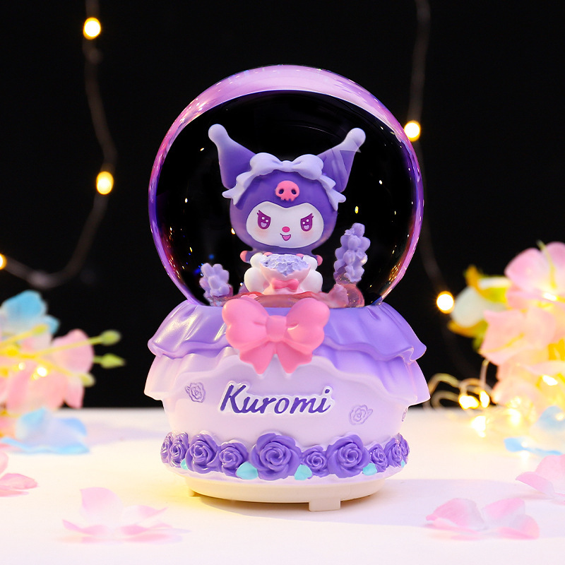 卡通水晶球发光小夜灯星空情书家居桌面摆件儿童生日礼物小礼品|undefined