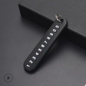 Number card black