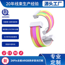 主板24Pin显卡8Pin软硅胶排ARGB异步霓虹线发光灯板套装