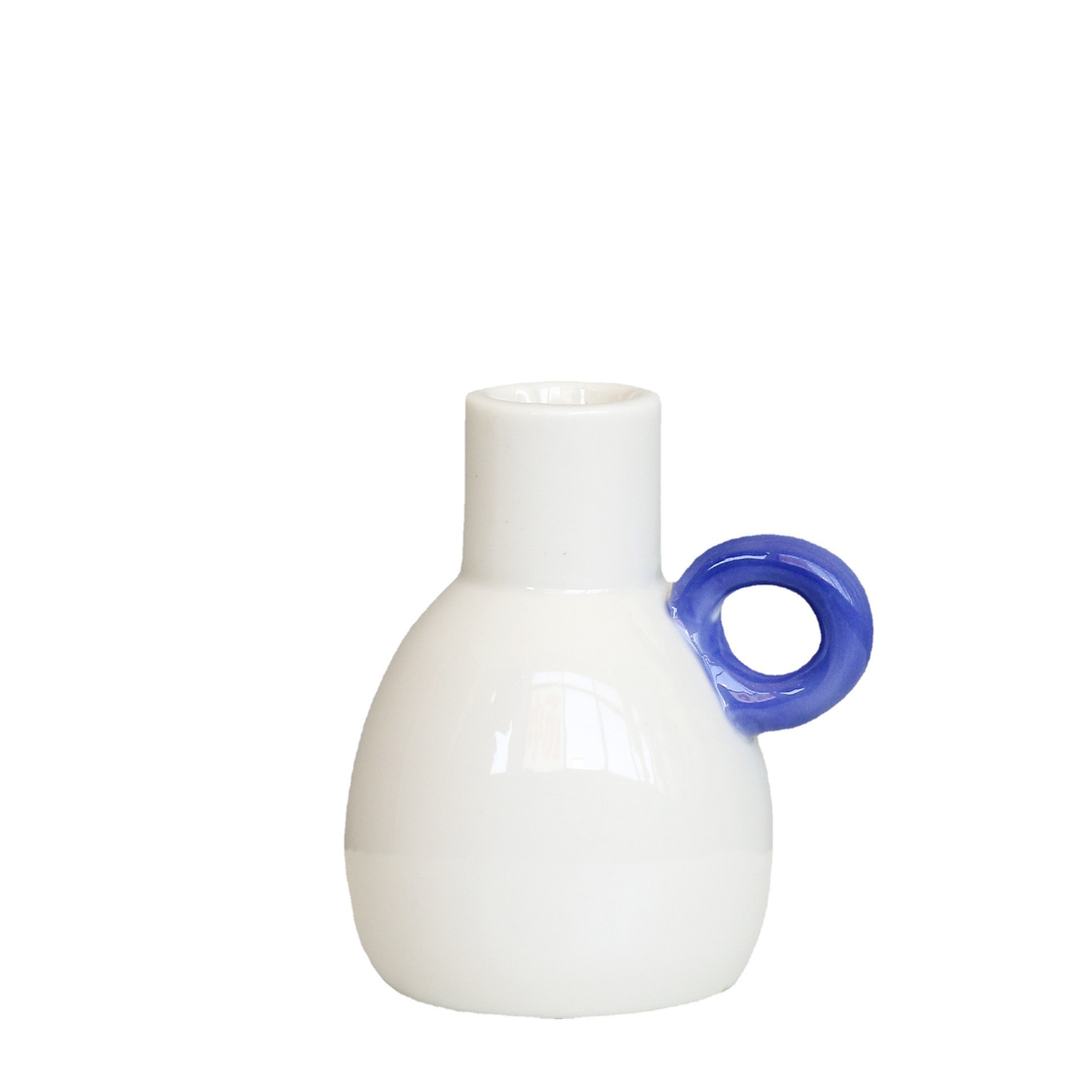 De estilo europeo moderno estilo minimalista candelabro de cerámica decoración del hogar creativo barra de cera base romántica mesa de comedor titular de la vela