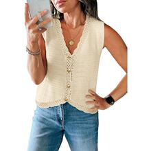 Q 28446 Single Row Button Knit Vest ��֯���� �羳ŷ��