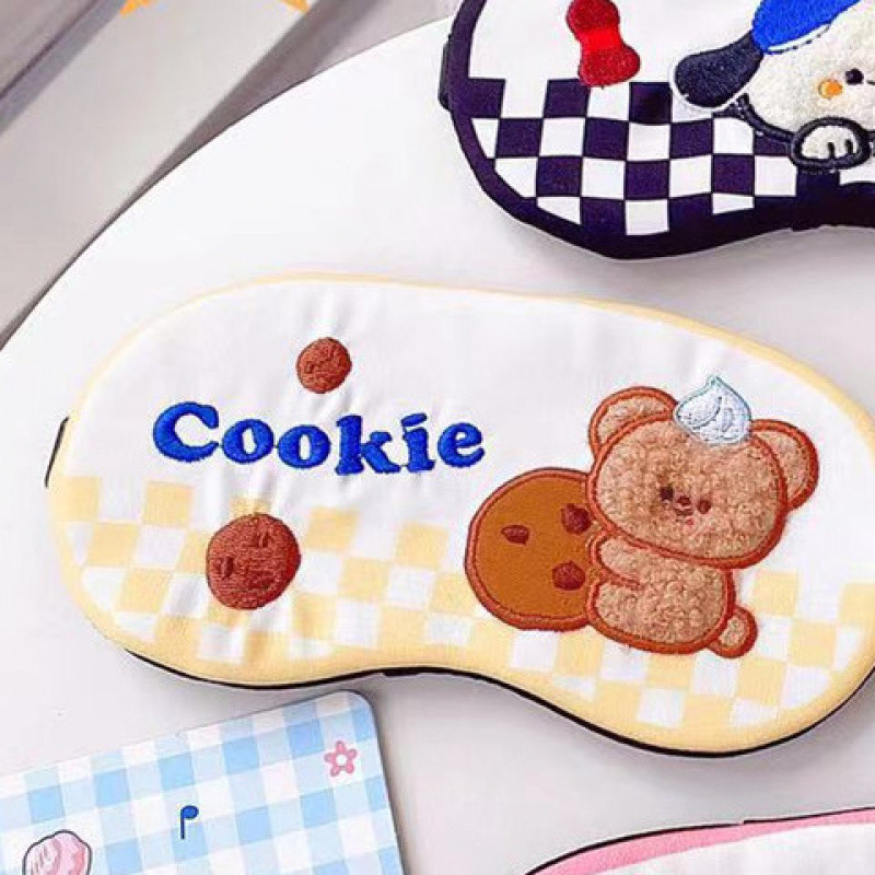 레트로 디저트 샵 아이 마스크-옐로우