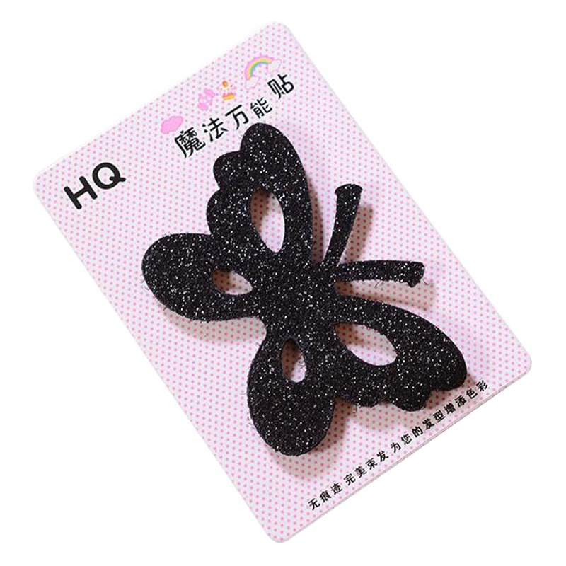Bangs Geometric Velcro Simple Baby Broken Hair Magic Sticker Adult Wash Sticky Bangs Women's Black Hair Sticker