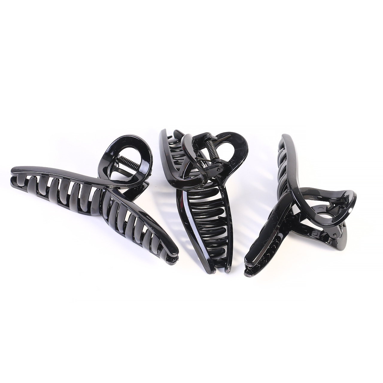 Black Grip Hair Clips Large Medium Small Handmade DIY Hair Barrettes Simple Versatile Back Head Bun Shark Clips Wholesale
