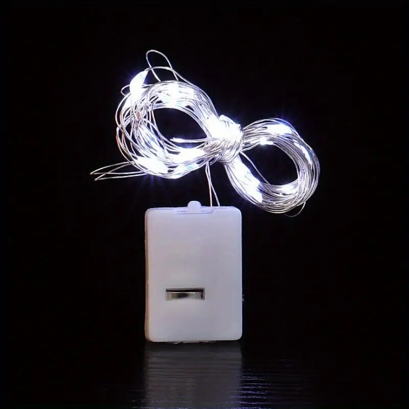 LEDフラッシュライトクロスボーダー銅線ストリングライトギフトボックスライトストリップ装飾スターライトワイヤーストリング小さな白いボックスメーカー|undefined