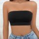 Cross-border Large-size Anti-shedding Girls' Underwear Tube-top Sexy Traceless Ice Silk Upper Bracing Gathering without Steel Rings Women's Tube-top