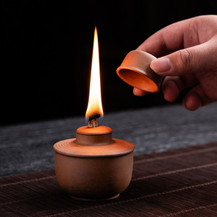 Alcohol Lamp Outdoor Household Tea Brewing Alcohol Stove with Lid Alcohol Tank Stove Reusable Heat-Resistant Wholesale