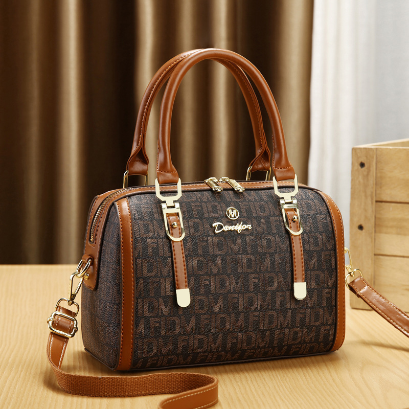 Bolsas de mano casuales de textura simple, bolsas de tramo oblicuas, bolsas de moda de mujer, bolsas de hombro retro, bolsas transfronterizas