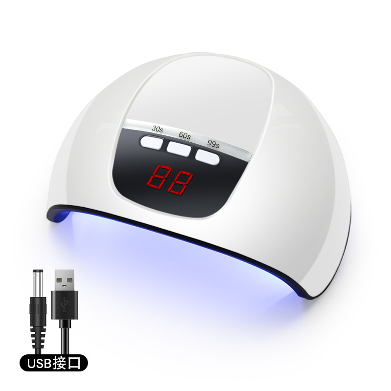 Luz de manicura USB máquina de manicura 54W máquina de fototerapia de manicura no negra lámpara de manicura pequeña lámpara de manicura de secado rápido