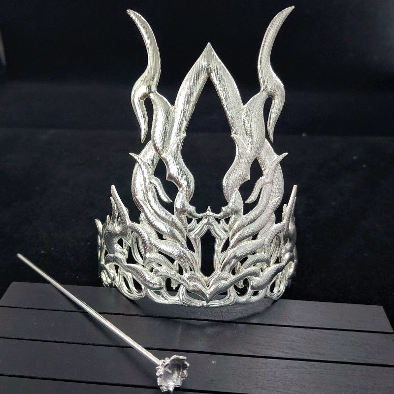ancient wind bouncing DIY men's crown c -shaped half -crown hanfu head crown ancient wind wind model electric polysis