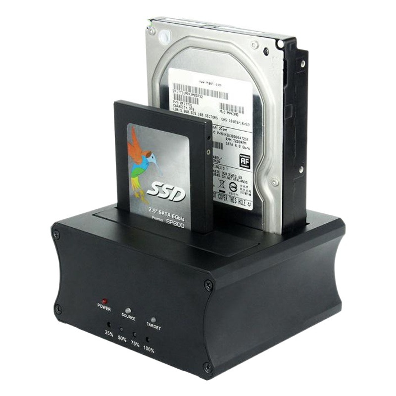 USB3.0 de doble disco 2,5/3,5 pulgadas de doble propósito base de disco duro caja de disco duro 2,5 "3,5" Disco Duro socket