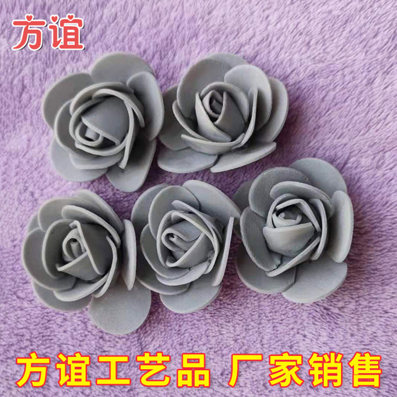 Día de San Valentín ramo de embalaje material DIY PE simulación rosa al por mayor 3,5 CMPE espuma flor rosa