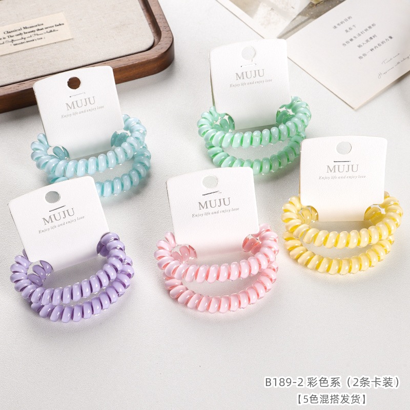 [Carga de tarjeta] sensación de alto nivel coreano de cabello de código de barras de moda de alta elasticidad de cabello anillo de cabello correa de cola de caballo