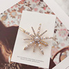 Hair accessory, hairgrip from pearl, Japanese and Korean, with snowflakes, wholesale