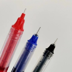 Small white point full bucket of 40 black red and blue straight liquid roller ball pens gel pens for primary and secondary school students with full needle tube 0.5mm