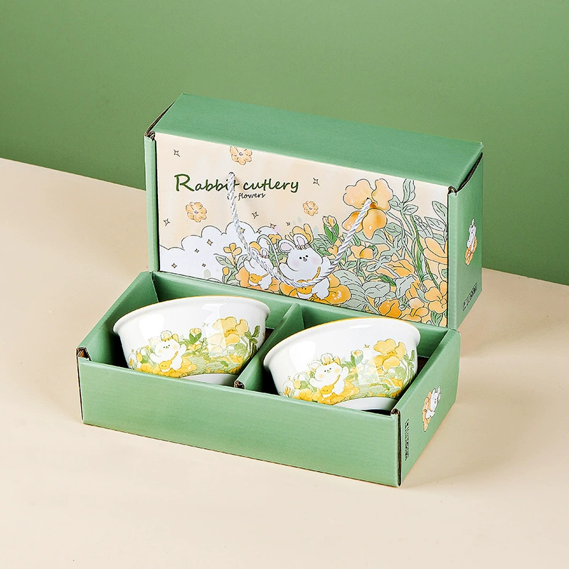 Tableware for home use for food, set, ceramic gift box, wholesale