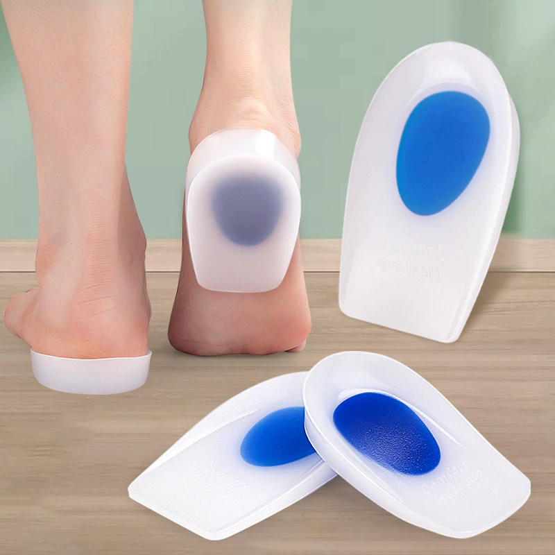 Белая синяя сердцевина задняя пятка мягкая самоклеящаяся спортивная амортизация стелька U-образная чашка ноги полярд задняя подушка