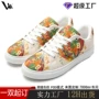 字母印花透气运动帆布鞋