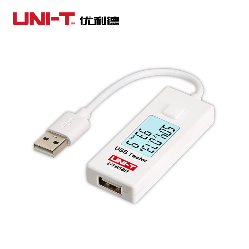 优利德USB电压检测试仪表 手机充电器移动电源宝监测器UT658B