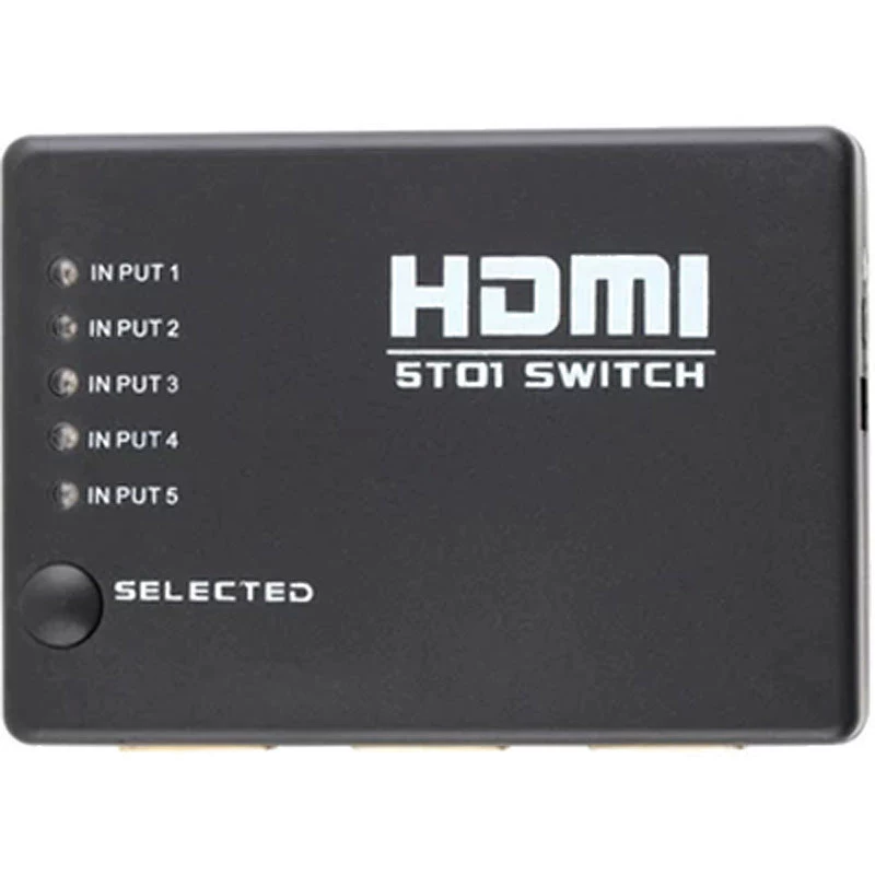 HDMI-сплиттер/переключатель 5 входов 1 выход, 5 портов, мультиинтерфейс HD